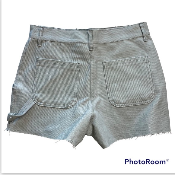 UO Urban Renewal Remnants Canvas Carpenter Shorts Sz S NWT Mint Seafoam Sea Salt - Picture 5 of 12